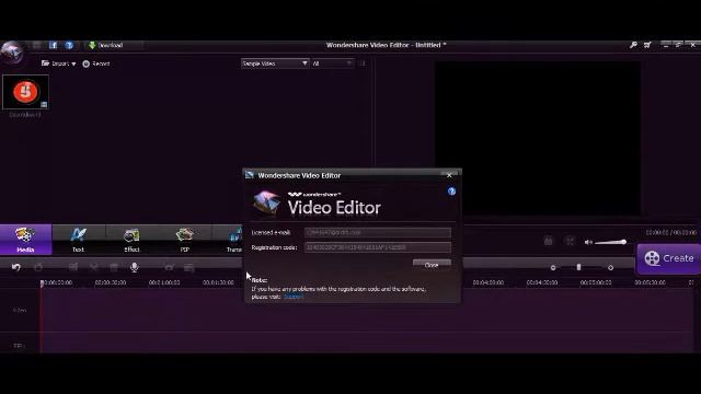 Wondershare Video Editor + Licensed email + Registration code смотреть онлайн