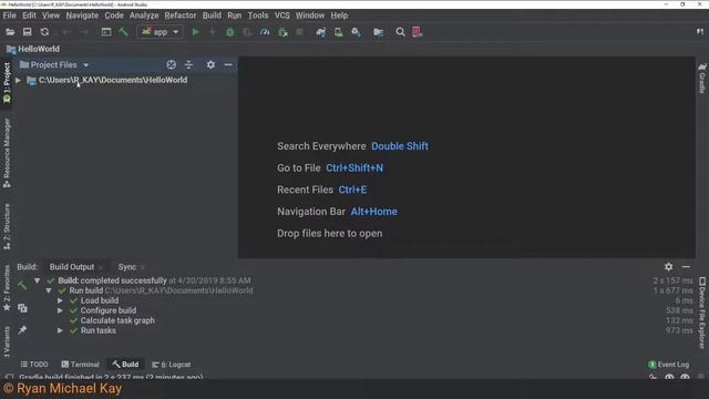 Introduction To Development With Android Studio: Creating A New Project And Project Explorer смотреть онлайн