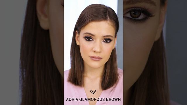 ADRIA Glamorous Brown на светлых глазах смотреть онлайн
