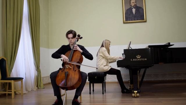 Антон Дьяков(виолончель),Елена Шуткевич(концертмейстер) - "Концертный полонез"(Д.Поппер) смотреть онлайн
