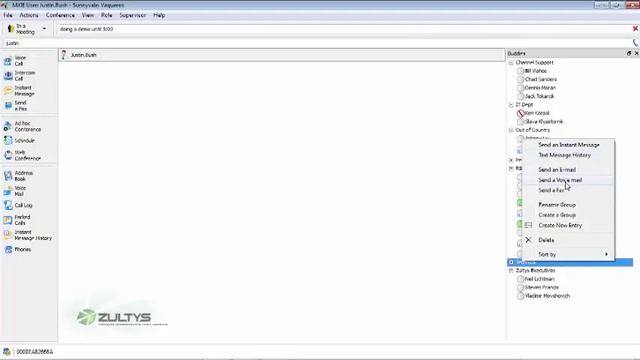 Zultys IP-PBX Phone System - MXIE Unified Communications (UC) Client Demo смотреть онлайн