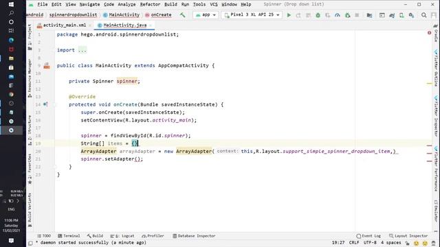 How to create drop-down menu in Android studio. смотреть онлайн