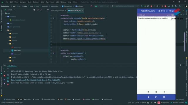 How to Convert Website to Android App With Android Studio | Web to App |Class 28.2 | CodePro Bro смотреть онлайн