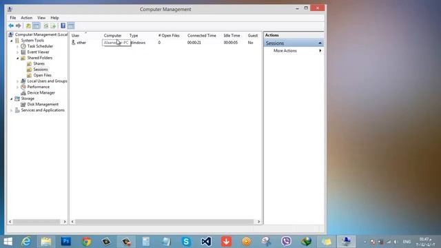 اداه Shared Folders في نظام windows 8.1 / 8 لمراقبه الملفات التي تم مشاركها وحصرها смотреть онлайн