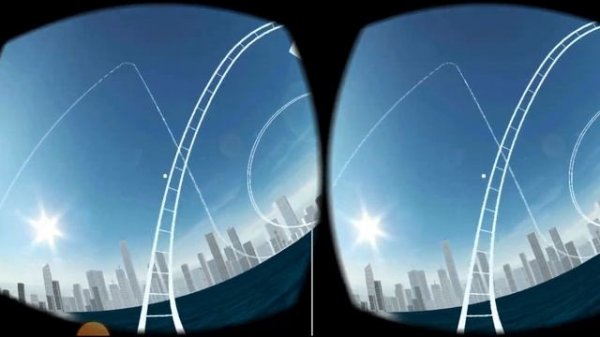 катаемся на американских горках (vr thills)