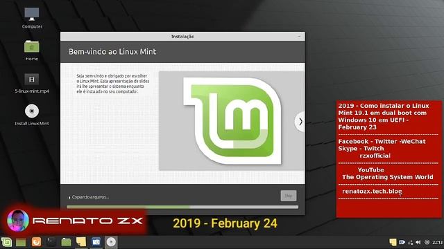 E-2019 - Como instalar o Linux Mint 19.1 em dual boot com Windows 10 em UEFI - February 24 смотреть онлайн