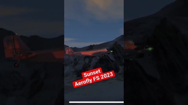 Sunset Flying In Aerofly FS 2023 I RIMOWA Ju-52 „Tante Ju“ Flying Into Sunset In Swiss Alps