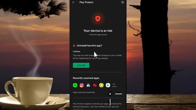 Google Play Store Your Device Is At Risk Notification Problem Solve смотреть онлайн