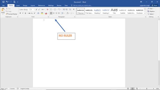 SHOW A RULER IN MICROSOFT WORD 2016 || MS WORD 2016 RULER PROBLEM SOLVED смотреть онлайн