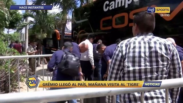 ¡Tigo Sports te trae en exclusiva las imágenes del arribo de Gremio a Santa Cruz de la Sierra! смотреть онлайн