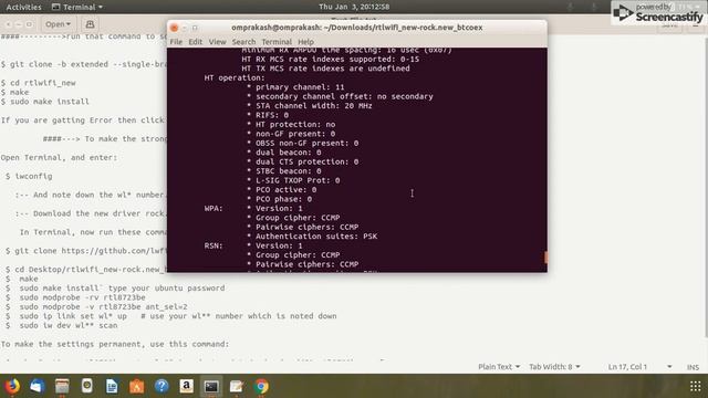 ubuntu wifi driver install and strong signal смотреть онлайн