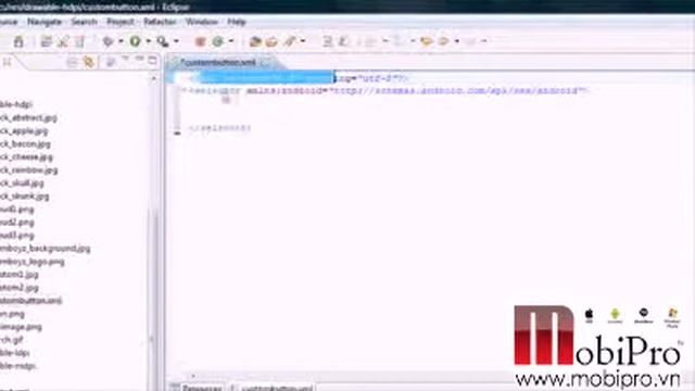 Android Tutorial-Bài học 33-Làm thế nào để tạo ra 1 nút bấm theo ý muốn смотреть онлайн