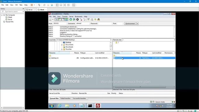 how upload and download file between client and server using FileZilla смотреть онлайн