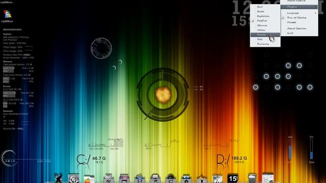 Xwindow dock and rain meter make perfect desktop for vista... смотреть онлайн