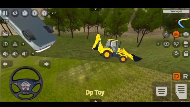 Bus Simulator Indonesia #18 JCB Backhoe Loader Driving - Android Gameplay #cartoon смотреть онлайн