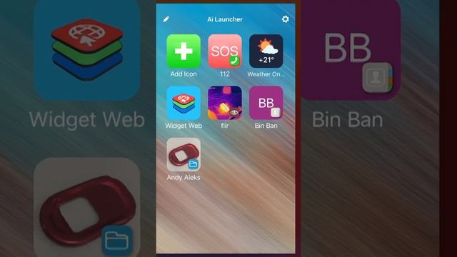 iOS Ai Launcher app: Organise shortcuts and contacts with folders in iOS 14 widgets. смотреть онлайн