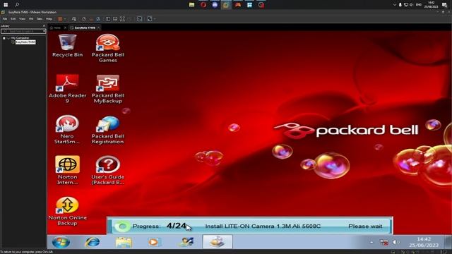 Packard Bell EasyNote TM98 - Installation On VMware смотреть онлайн