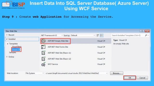 Windows Azure "Insert Data Into SQL Server Database( Azure Server) Using WCF Service" смотреть онлайн