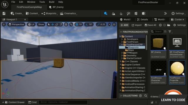 Process Collisions to Kill Enemy | Build Simple Game with UE5 - Part 9 смотреть онлайн