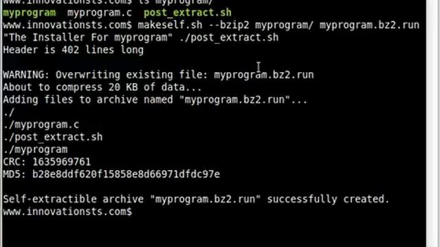 Make Self-Extracting Archives with makeself.sh смотреть онлайн