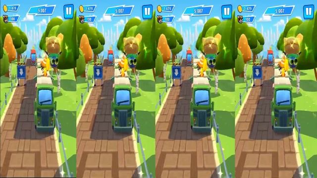 Talking Tom Hero Dash - Ginger - 4 x - Gameplay, Android - LILU смотреть онлайн