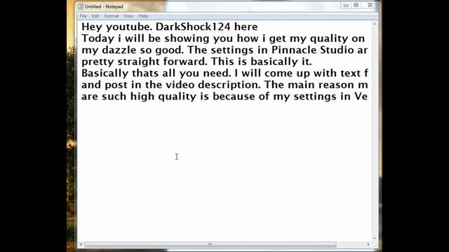 Dazzle High Quality Settings {Pinnacle Studio 12/ Sony Vegas 9} смотреть онлайн