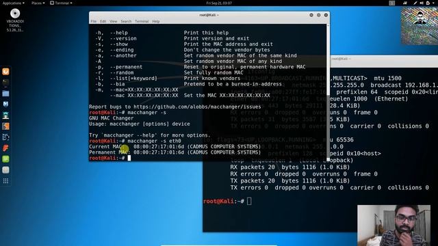Ethical hacking Sinhala Ep 10 install change Mac Address in Kali Linux смотреть онлайн