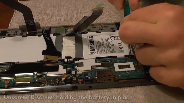 How to replace the battery of a Samsung Note 10.1 tablet (for dummies) смотреть онлайн