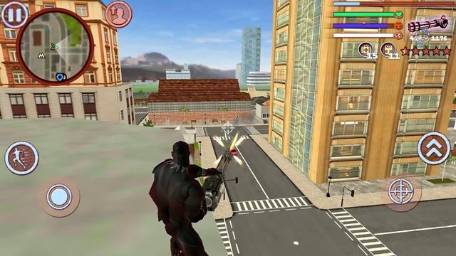 Black Panther Rope Hero: Vice Town City Crime Simulator #2 - Android Gameplay смотреть онлайн