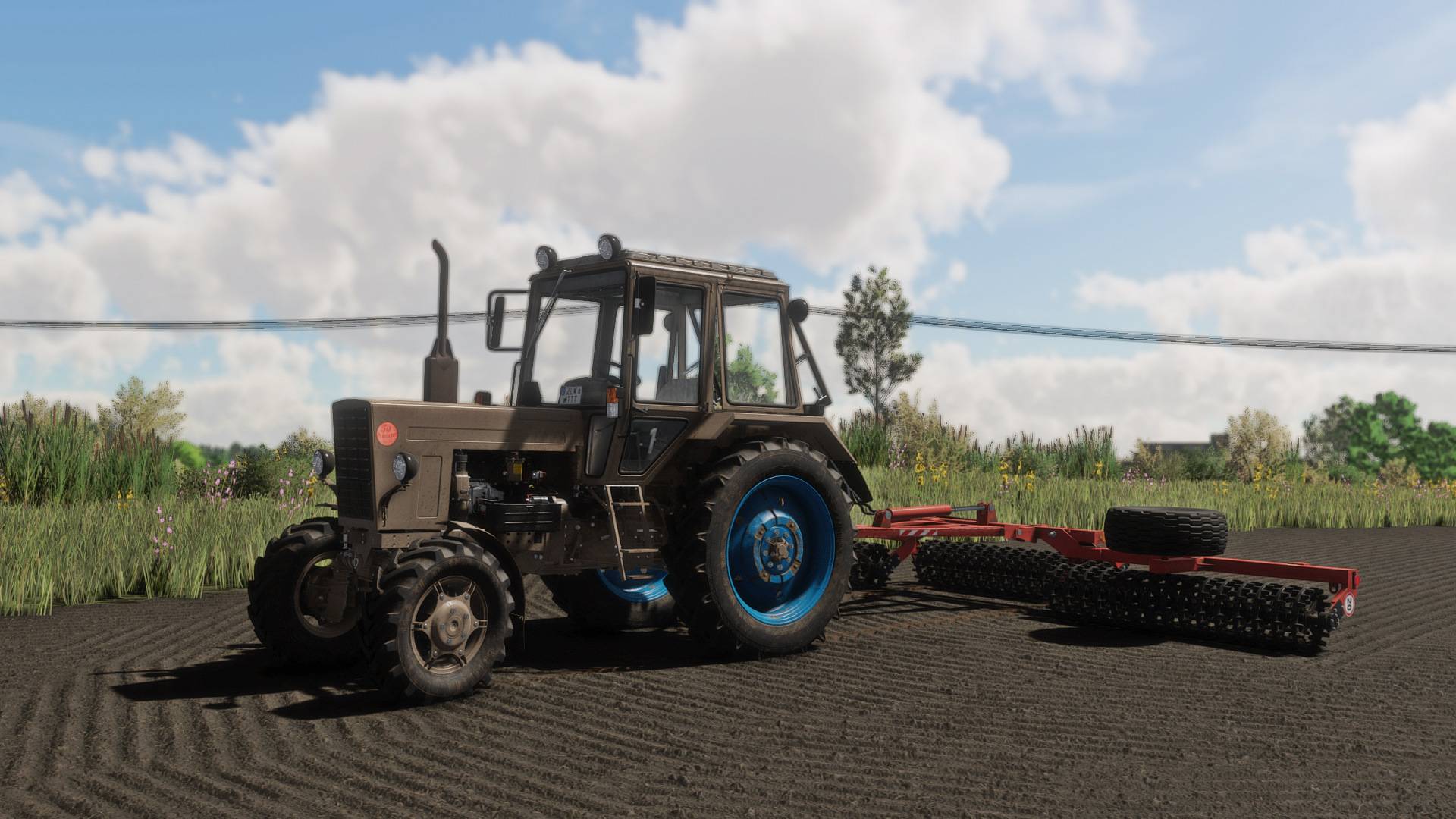 Farming Simulator 22 / Карта Zielonka / Прикатывание посевов МТЗ-82 смотреть онлайн