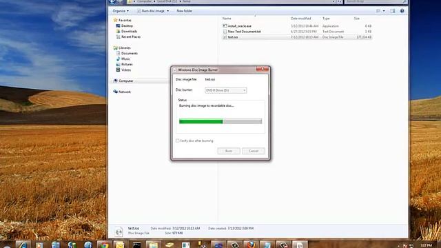 Windows 7 Burn ISO Images смотреть онлайн