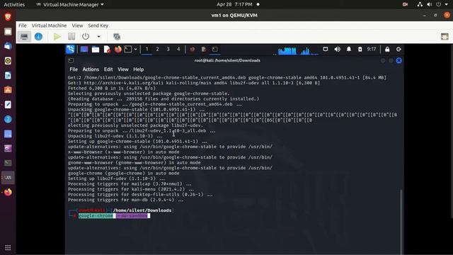 how to install chrome in kali linux command line смотреть онлайн