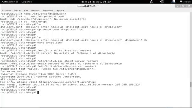 CONFIGURACION DHCP DEBIAN 7 смотреть онлайн