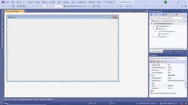 How To Create C# Windows Forms Application In Visual Studio 2022 | Winforms Listview | .NET 8