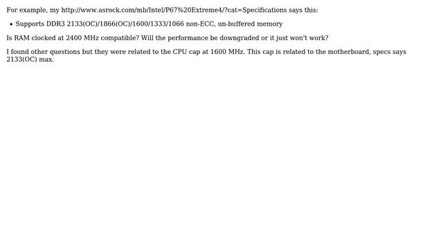 Unix & Linux: If a motherboard doesn't explicitly support a RAM frequency, is still compatible? смотреть онлайн