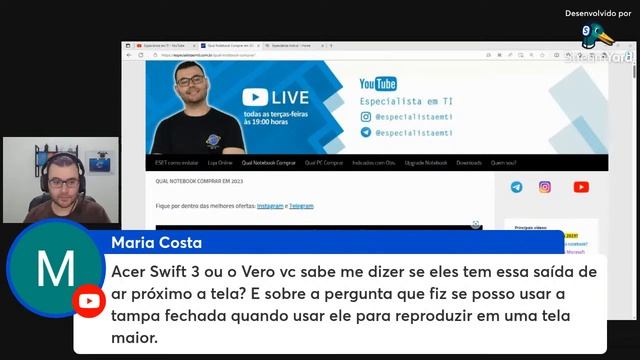 Os melhores notebooks 2023 – Notebook custo-benefício 20/06/2023 Live #109 смотреть онлайн