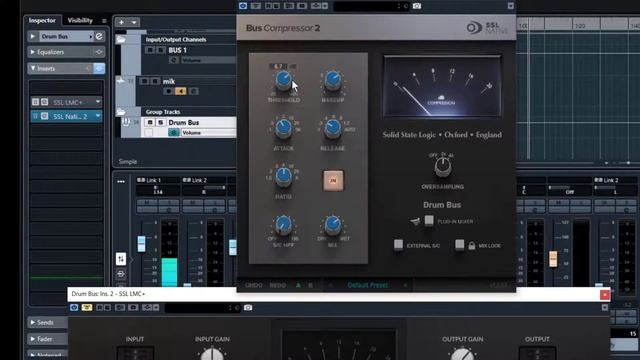 SSL LMC+ And SSL Bus Compressor 2 On Drum Bus - Parallel Compression Trick смотреть онлайн