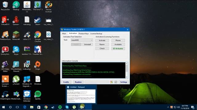 Activate not genuine windows 10 and any windows version смотреть онлайн