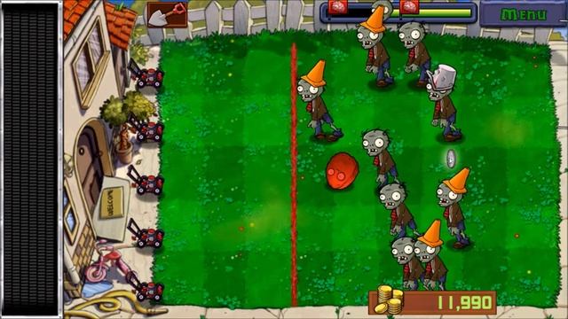 Plants vs. Zombies - Explode-o-nut and Wall-nut - Level 5 - Day - Adventure 2 смотреть онлайн