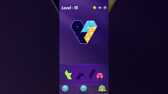 BLOCK TRIANGLE PUZZLE🔔 Level 15- LevelUp, PlayGame, AllLevels, IOS, Update. смотреть онлайн