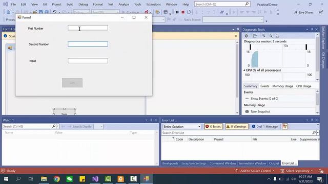 How Windows Based Applications are made using GUI programming ( with C sharp and VS code)- PT 3 смотреть онлайн