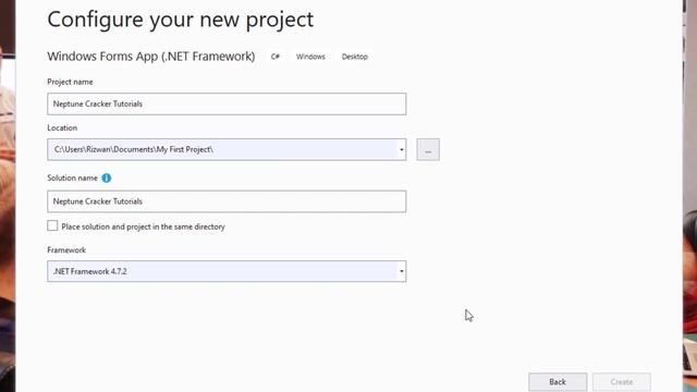 How To Create New C# Project Windows Forms | Neptune Cracker смотреть онлайн