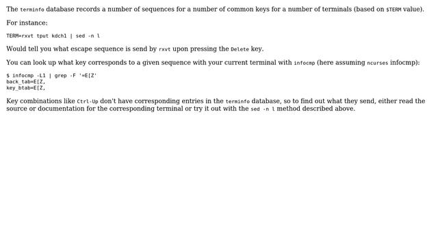 Unix & Linux: Where do I find a list of terminal key codes to remap shortcuts in bash? смотреть онлайн