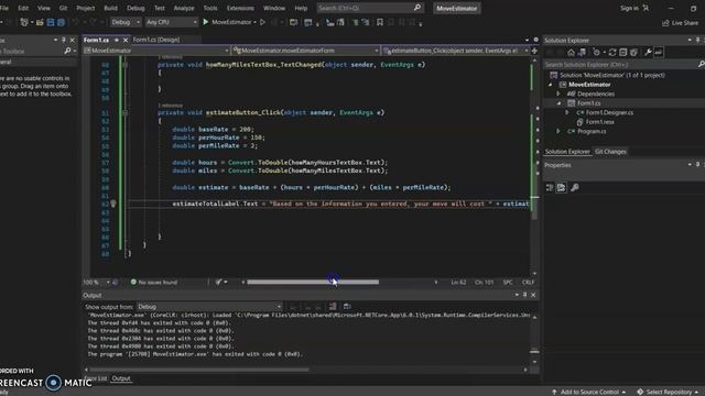 MoveEstimator- A Windows Form App in C# on Microsoft Visual Studio 2022 смотреть онлайн