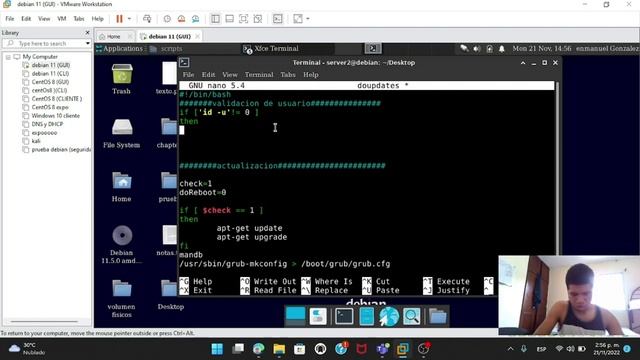 3.4 (B) Experiment 10-4 Automatización con scripts BASH en Debian 11 смотреть онлайн