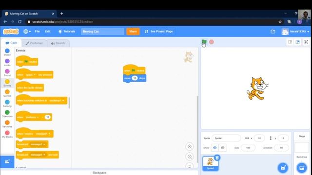 Scratch Programming for beginners -1- (Malayalam)- Moving cat смотреть онлайн