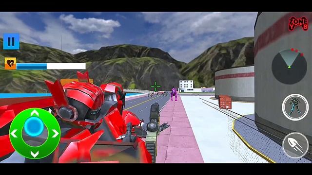 Grand Robot Car Transform Dino Hero War (Levels 6 - 10) - Android Gameplay FullHD