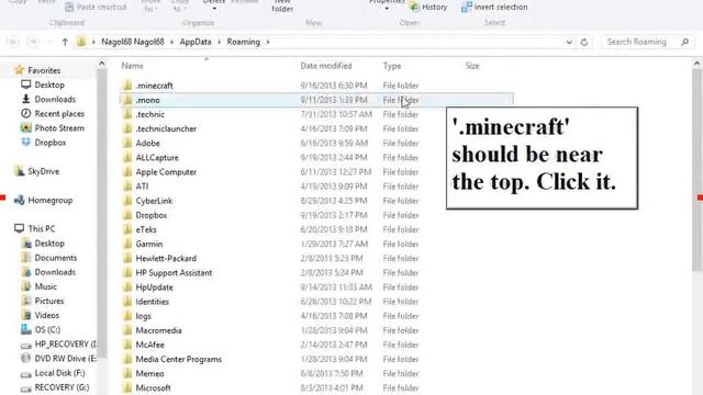 How to find .minecraft on Windows 8 or 8.1 смотреть онлайн