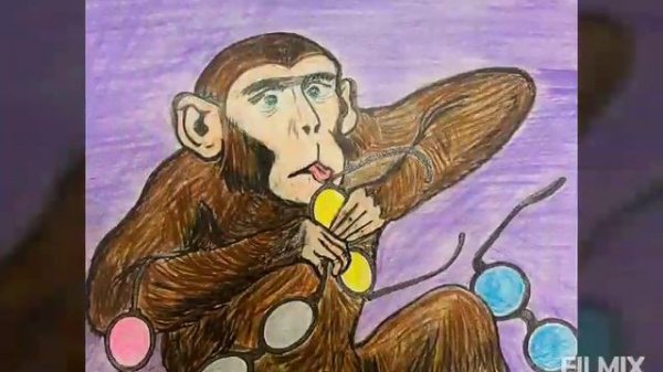 И.А.Крылов"Мартышка и очки".