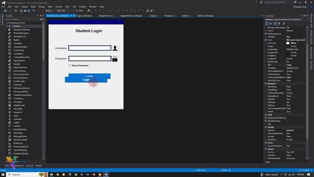 Login Form Function UI Design Part 02 смотреть онлайн